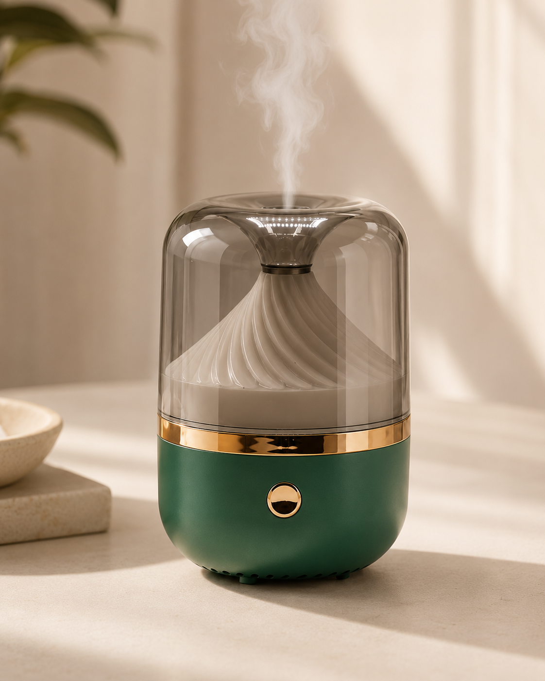 Urban Aroma Diffuser Green & Bronze - USB - Colour Change