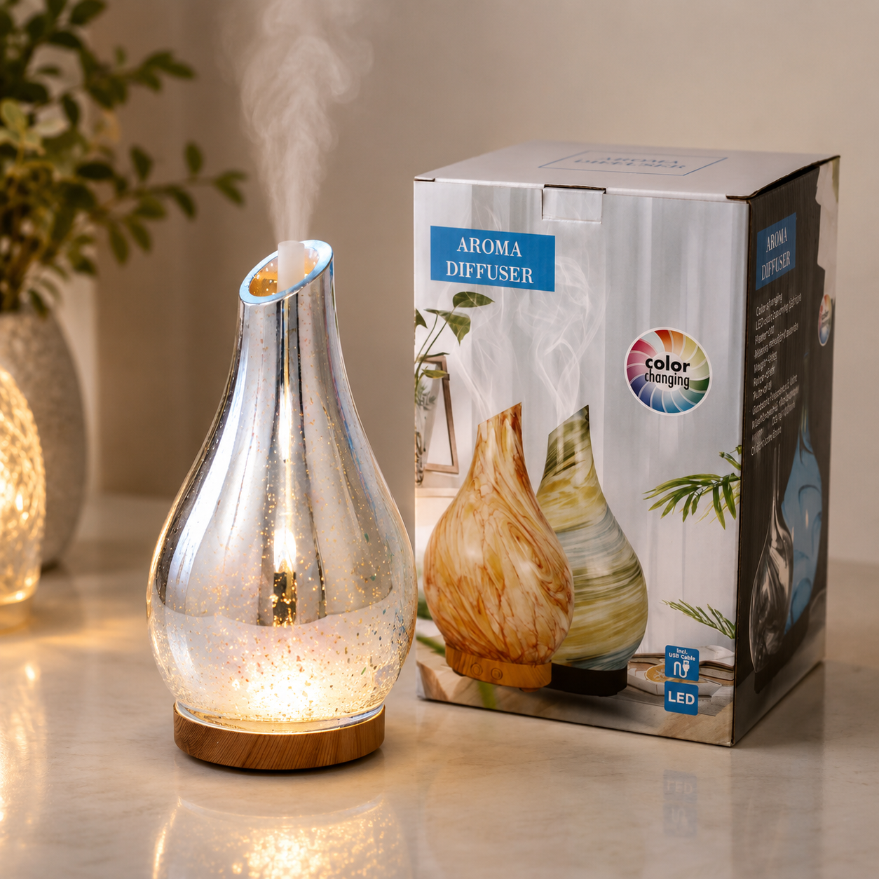 Ibiza Atomiser Aroma Diffuser UK | Infinity LED