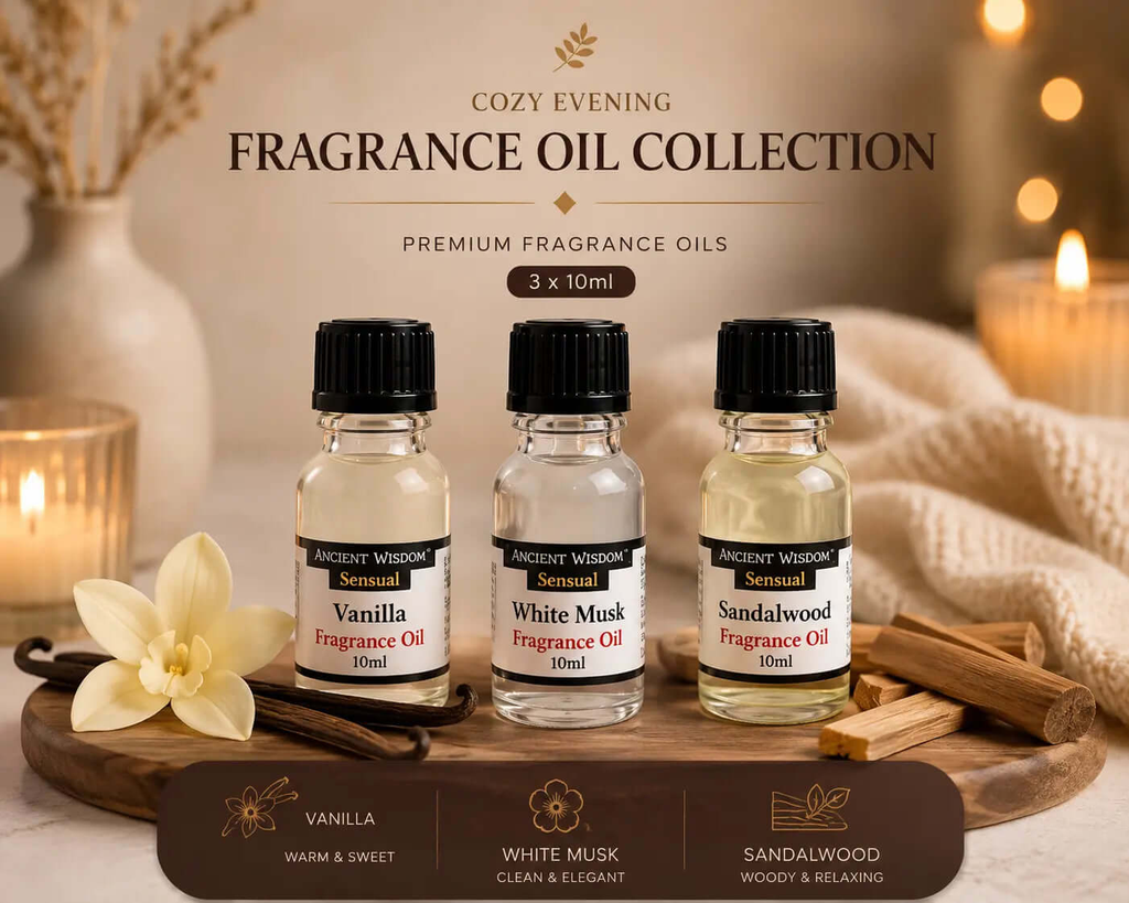 Cozy Evening Fragrance Oil Collection – 3x 10ml AW Dropship UK