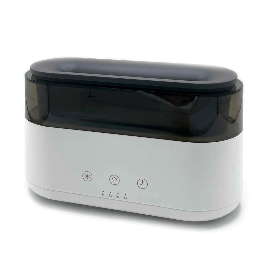 LED Clock Flame Effect Aroma Diffuser - Led Clock - USB-C - Flame Effect AW Dropship UK