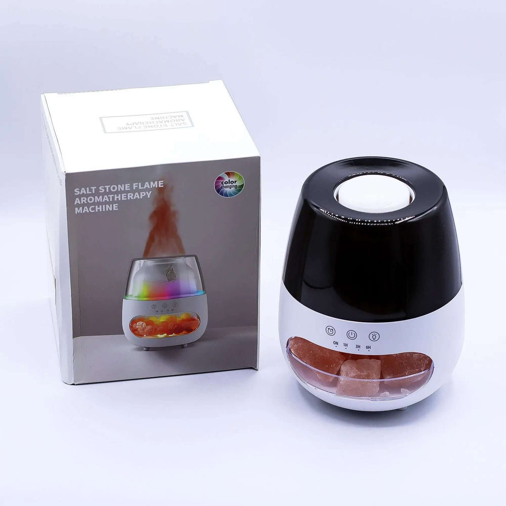 Salt Stone Flame Effect Aroma Diffuser AW Dropship UK