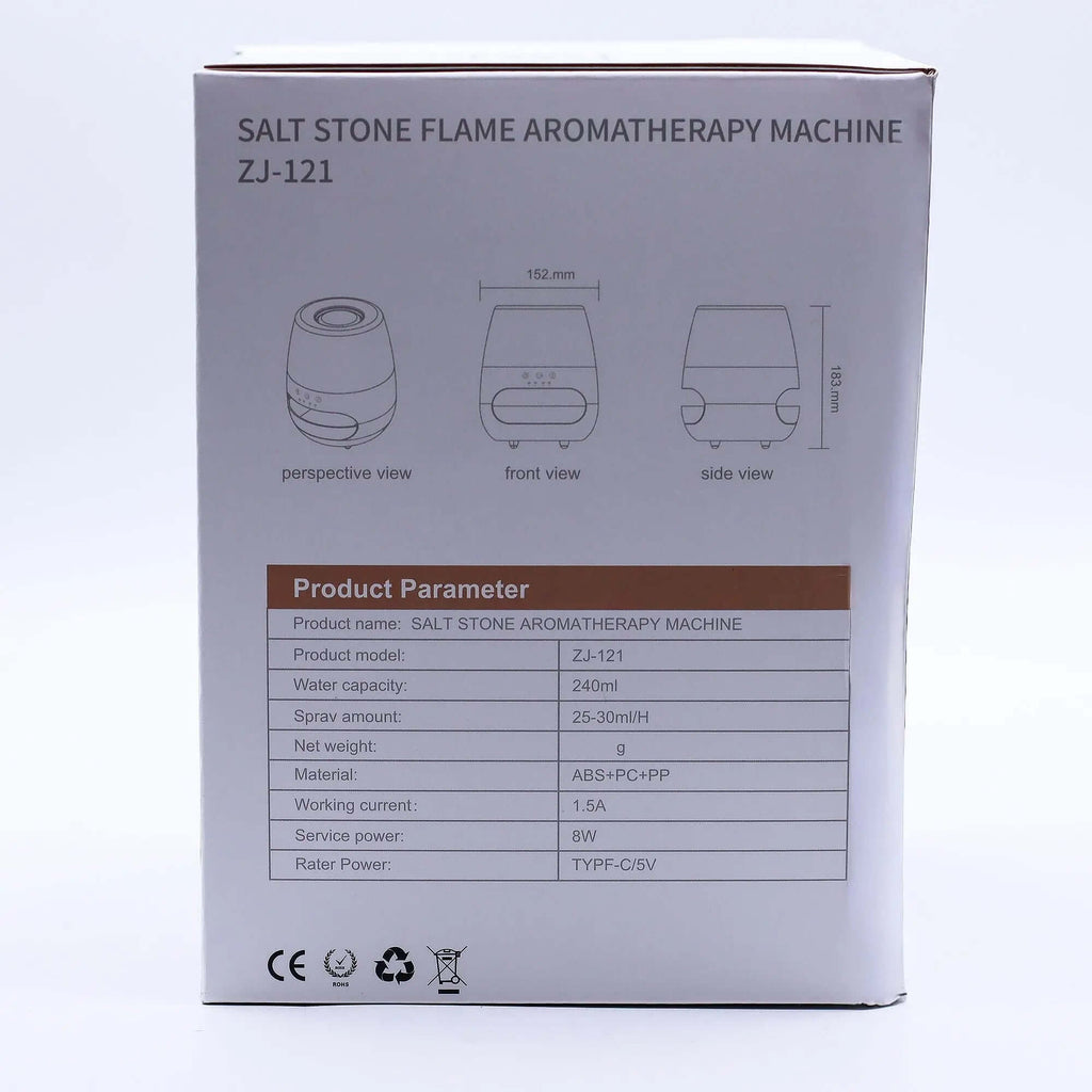 Salt Stone Flame Effect Aroma Diffuser AW Dropship UK